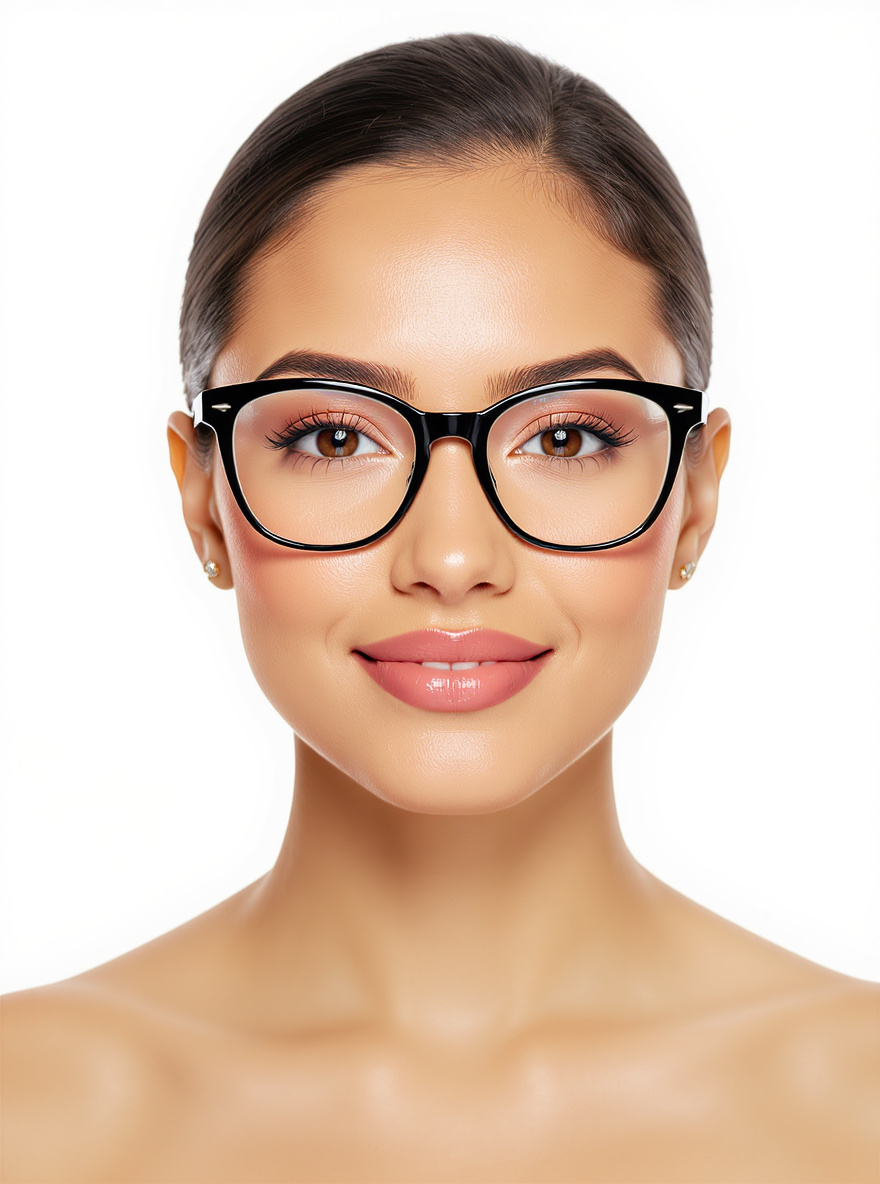 Browline Frames glasses for Diamond face