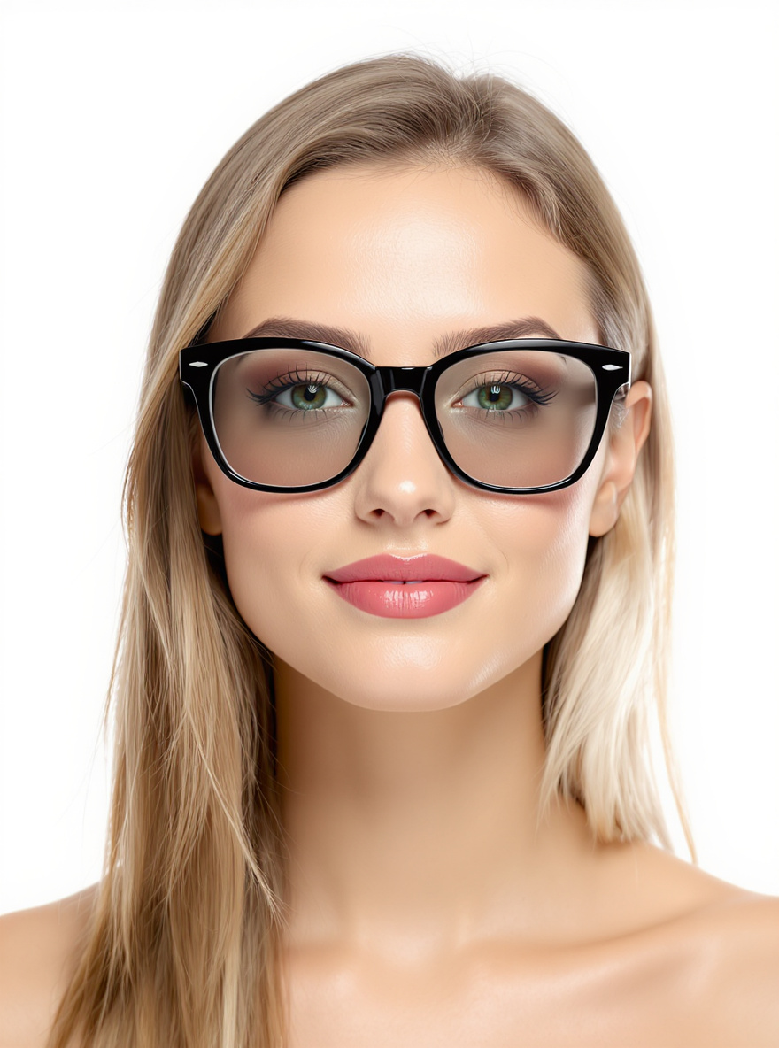 Oversized Wayfarer glasses for Oblong face
