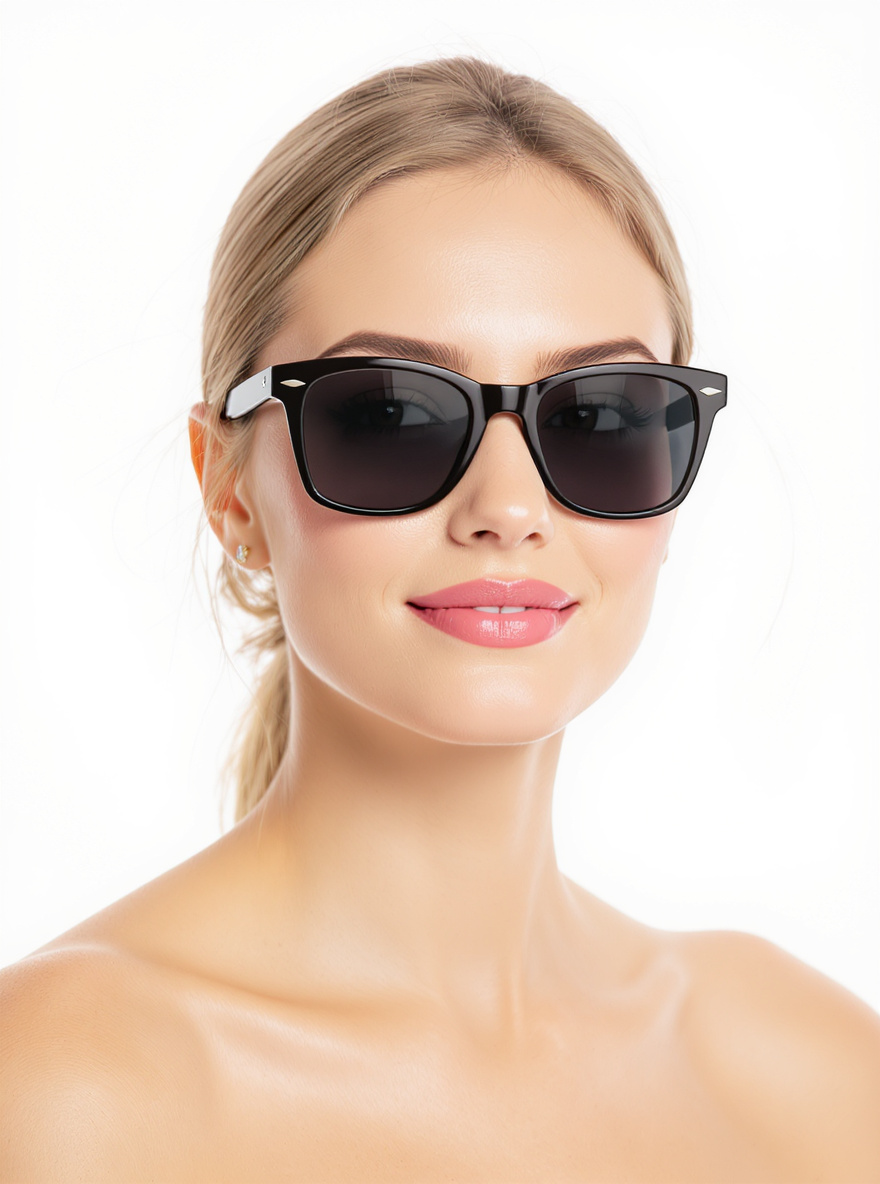 Classic Wayfarer glasses for Oval face