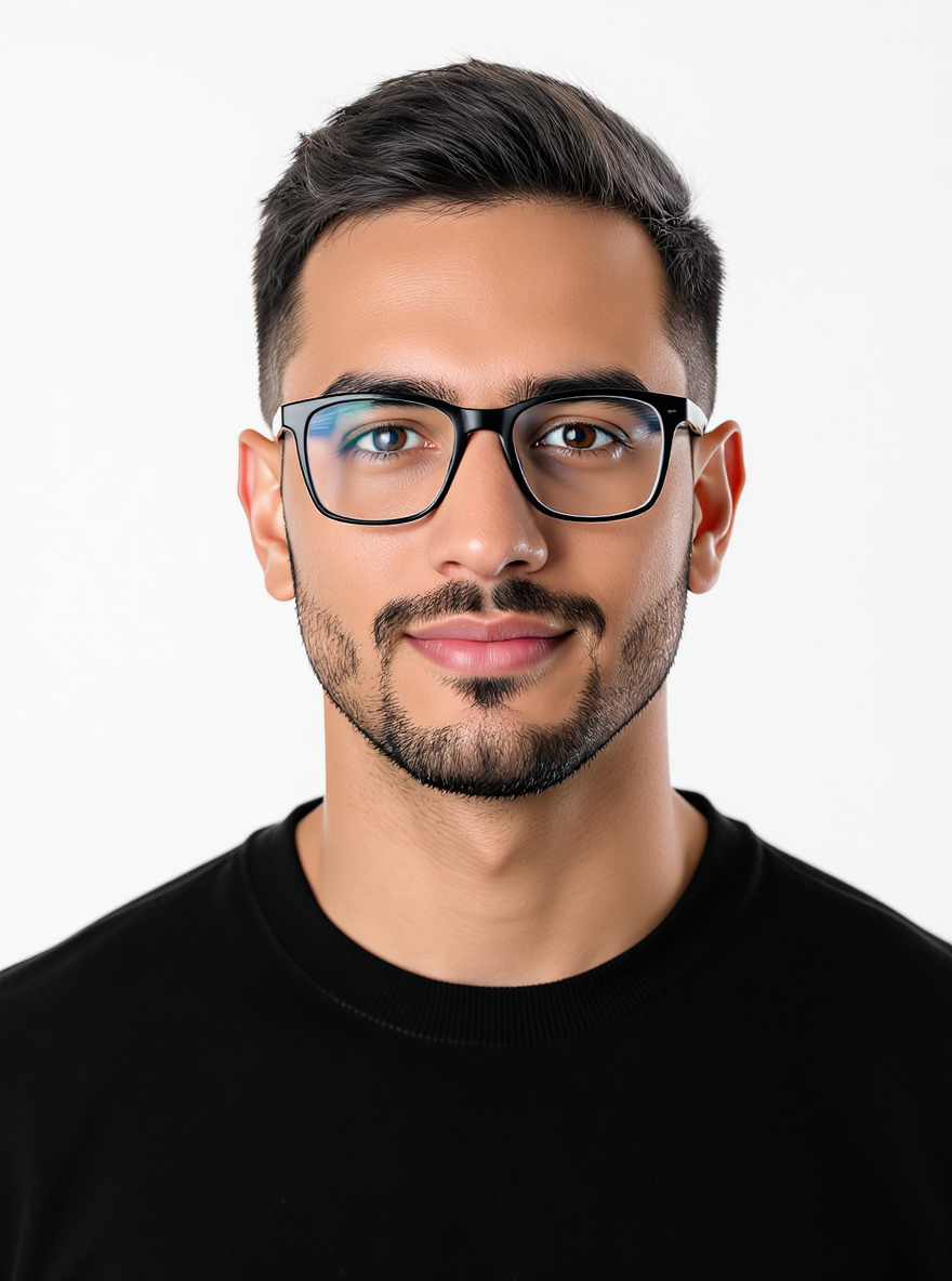 Geometric Frames glasses for Oval face