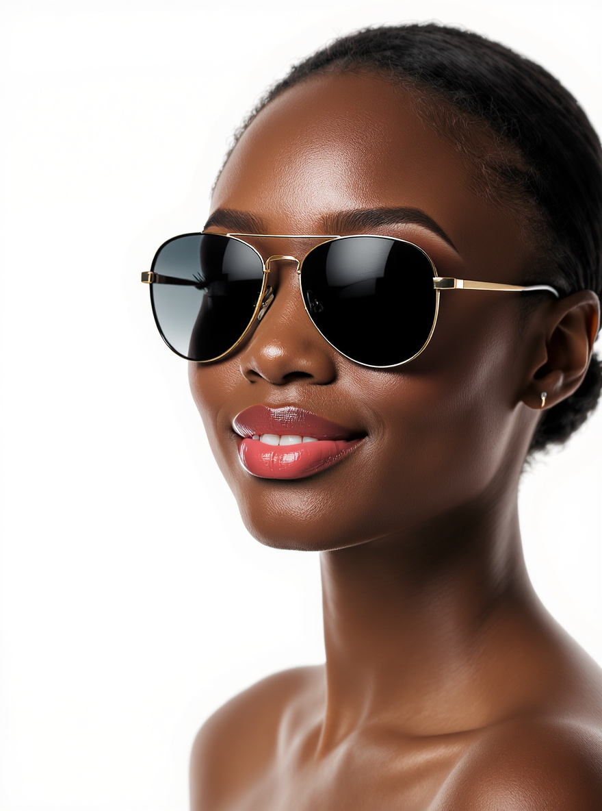 Rounded Aviator glasses for Oval face