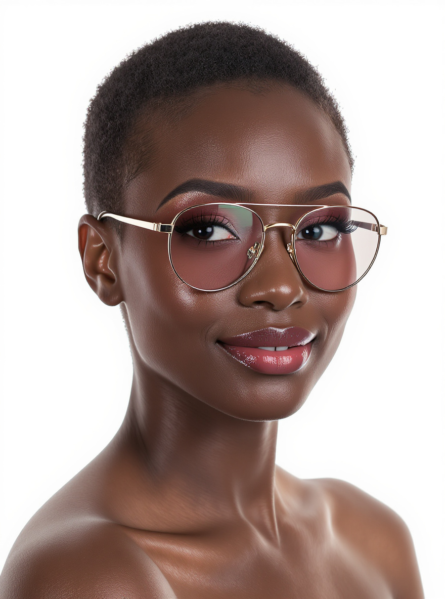 Rounded Aviator glasses for Square face