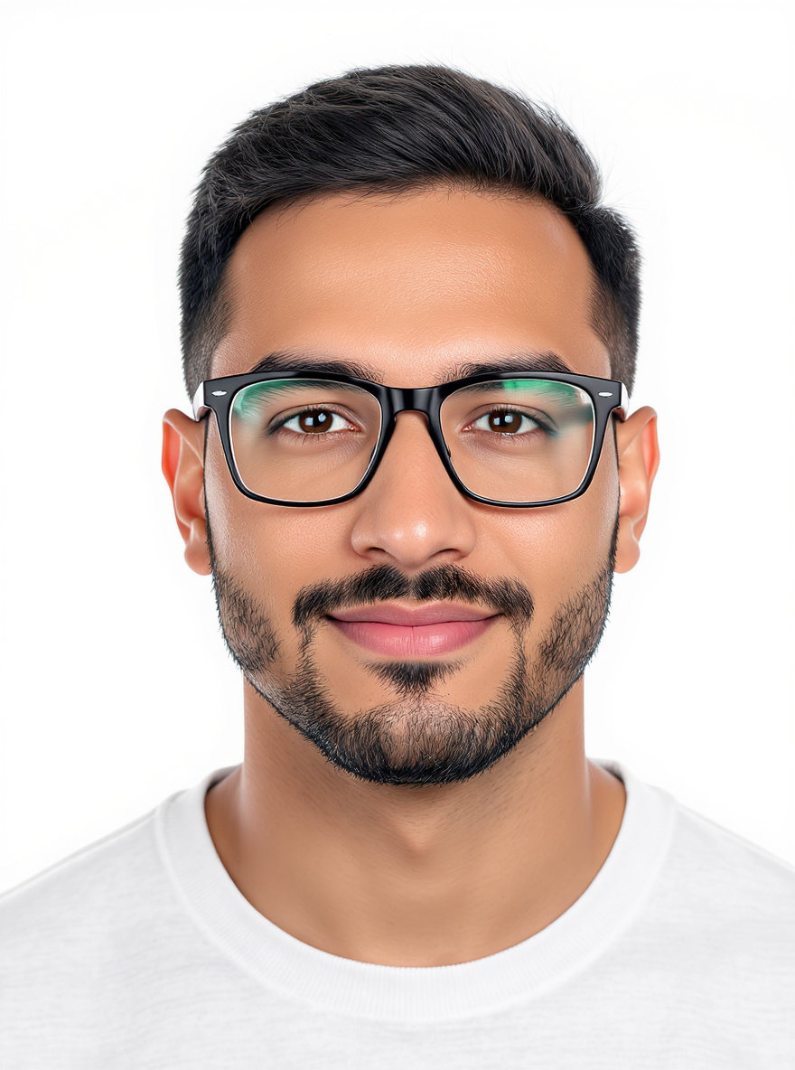 Prominent Browline glasses for Triangle face