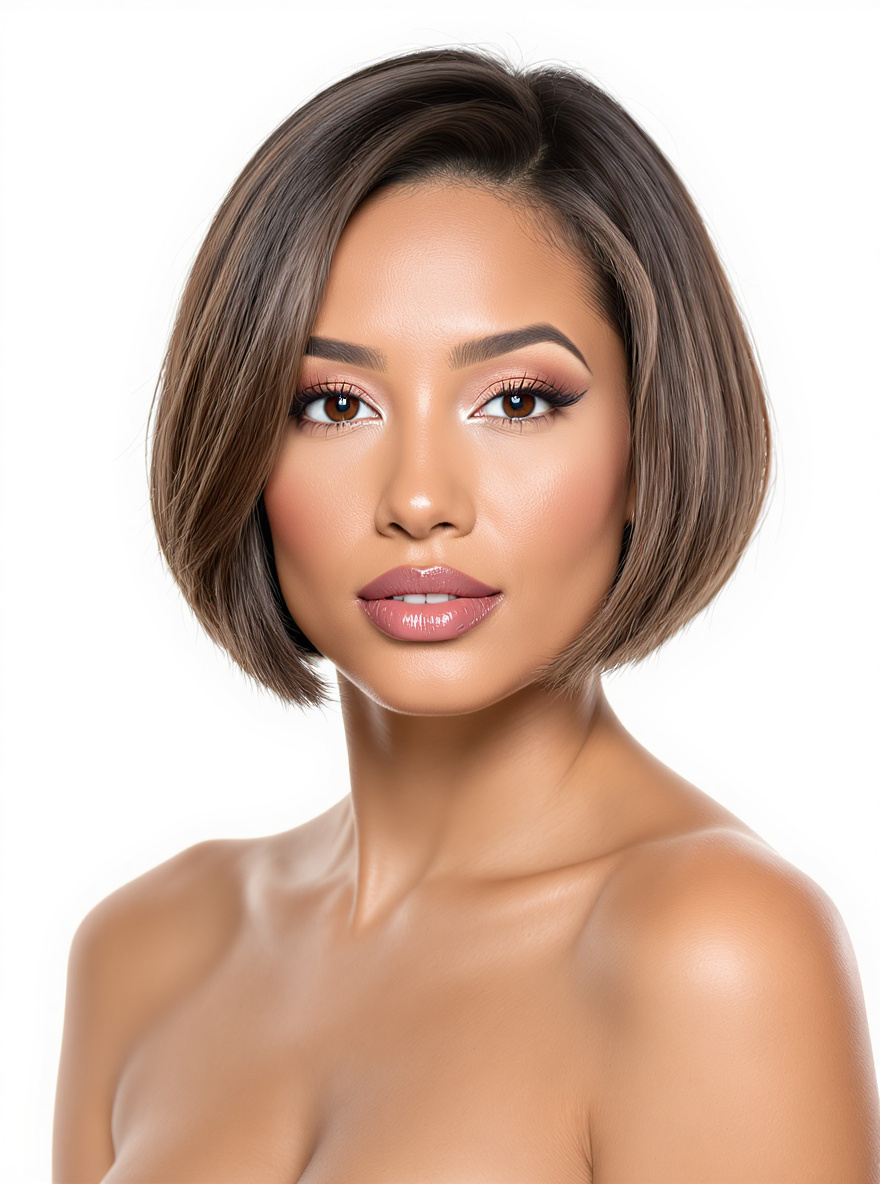 Classic Bob hairstyle for Oval face