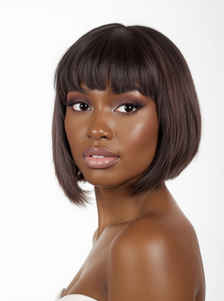 Curtain Bangs hairstyle for Oval face