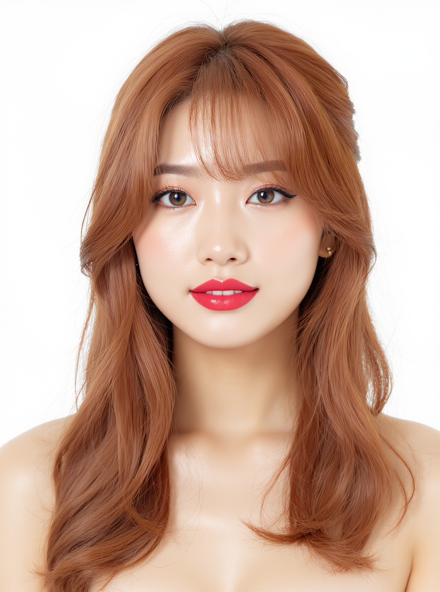 Side-Swept Bangs with Layers hairstyle for Round face