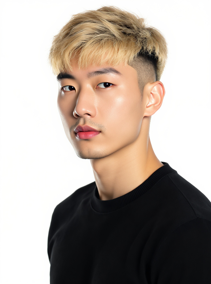 Textured Crop with Fringe hairstyle for Heart face