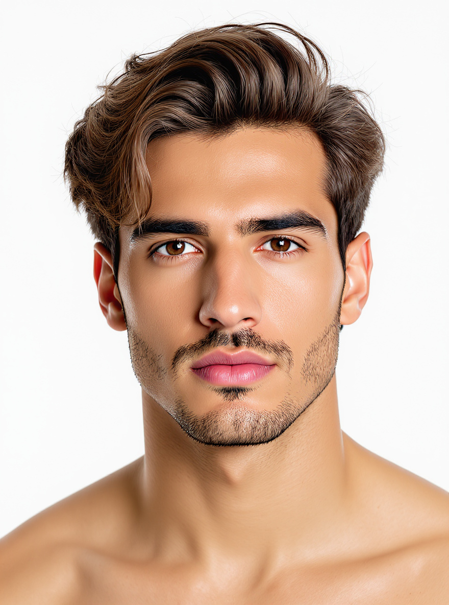 Medium-Length Messy Waves hairstyle for Square face